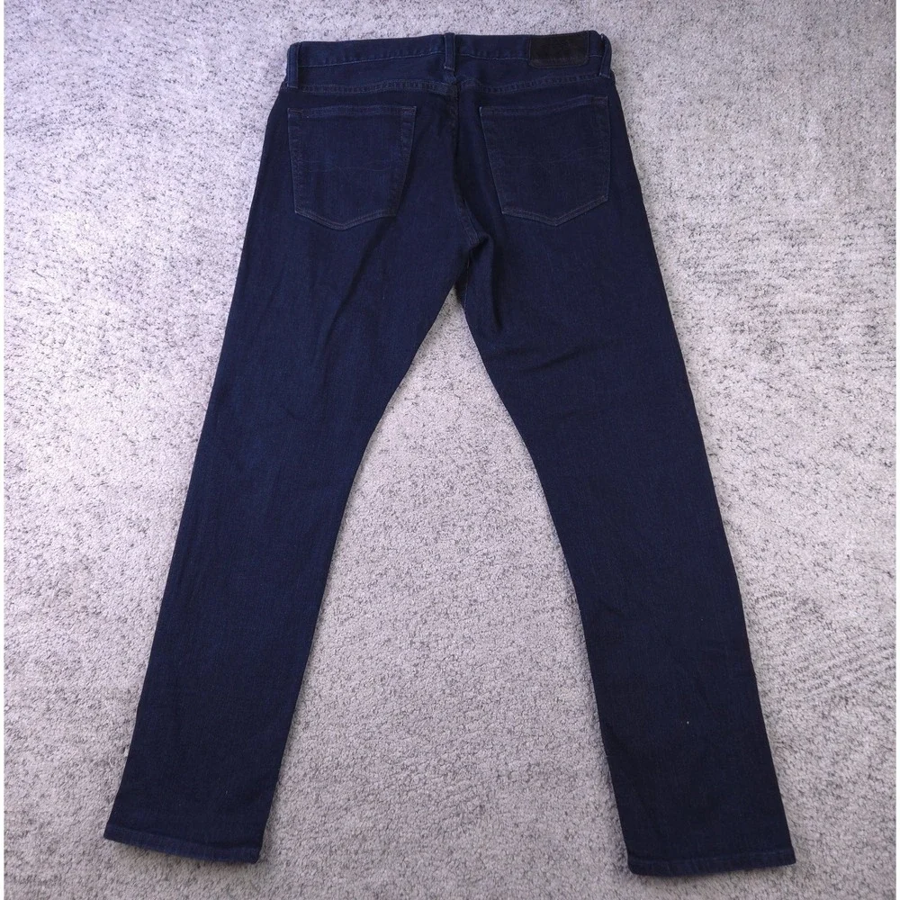 Polo Ralph Lauren Jeans Mens 32x30 Sullivan Slim Fit Stretch Denim Dark Blue
